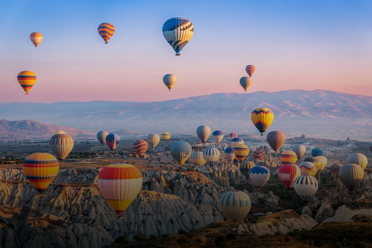 Vista de Capadoccia, Turquía